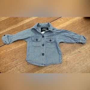 Vintage Striped Denim Toddler Jacket 12-18m